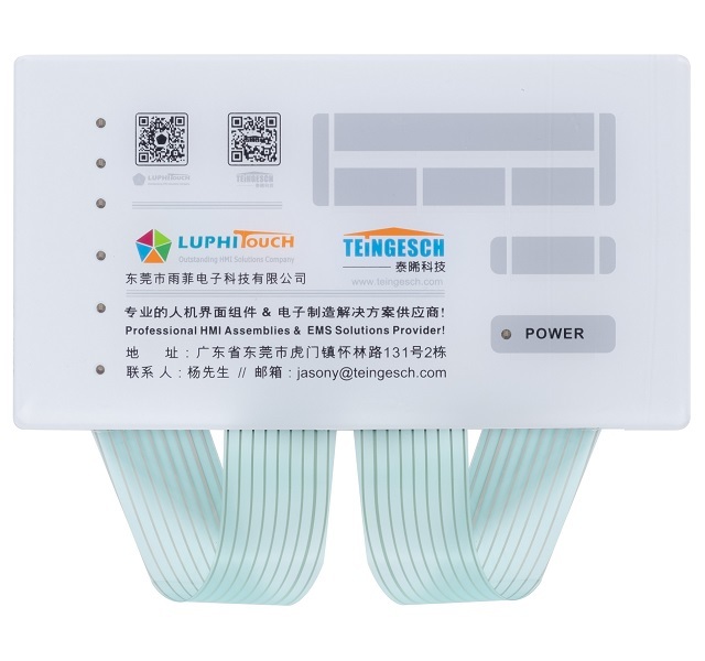 Polyester-Stromkreis-kapazitive Folientastaturen IP67 wasserdicht 0