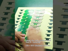 Anbringen der Rückklebschicht (Teil I)